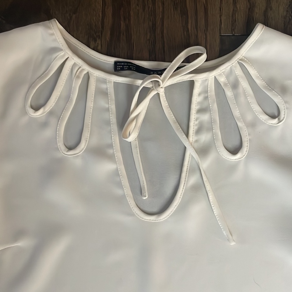 Zara Basic White Blouse - image 3